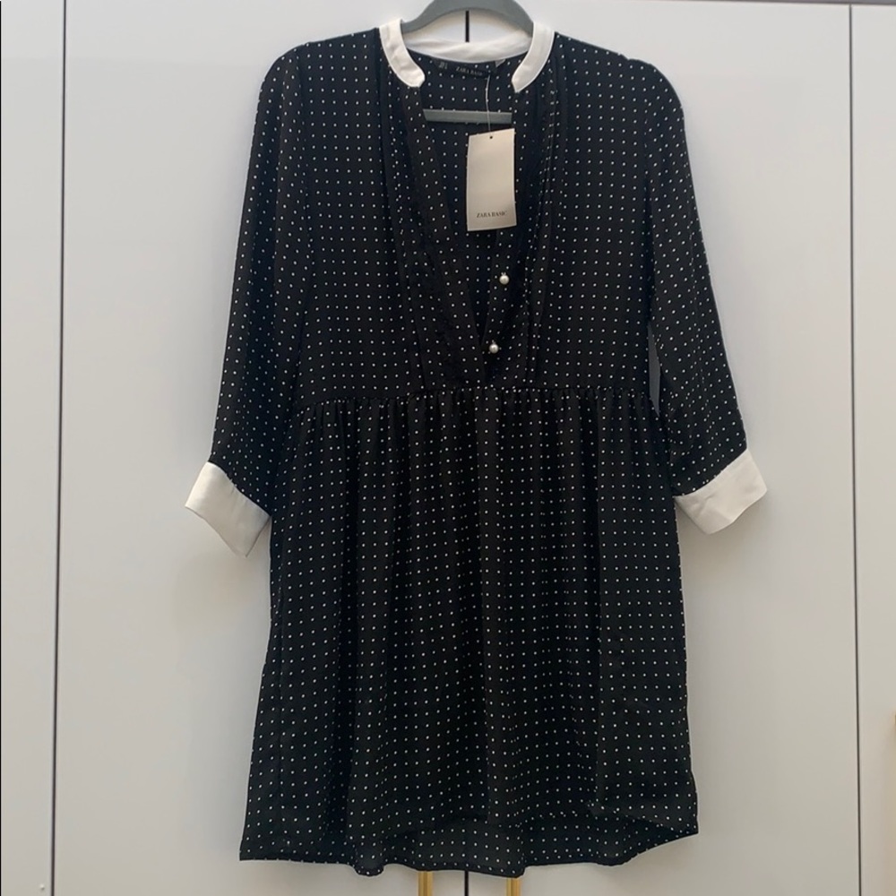 Zara polka dot dress